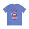 Patriotic Gnome Celebrating the 4th of July Short Sleeve T-Shirt