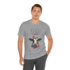 Mother Moo Cow Patriotic 4th of July Short Sleeve T-Shirt