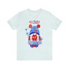 Patriotic Gnome Celebrating the 4th of July Short Sleeve T-Shirt
