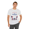 Land of the Free Gnomes Celebrating the 4th of July Short Sleeve T-Shirt