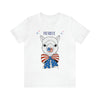 Patriotic Llama Love on the 4th of July Short Sleeve T-Shirt