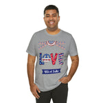 4th of July Love Short Sleeve T-Shirt