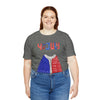 Patriotic Red, White and Blue Sweater T-shirt for the 4th of July Short Sleeve T-Shirt