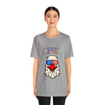 Patriotic and Proud Eagle 4th of July Short Sleeve T-Shirt