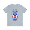 Patriotic Gnome Celebrating the 4th of July Short Sleeve T-Shirt