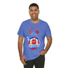 Patriotic Gnome Celebrating the 4th of July Short Sleeve T-Shirt