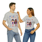 Celebrating 4th of July Patriotic Girls Short Sleeve T-Shirt