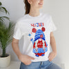 Patriotic Gnome Celebrating the 4th of July Short Sleeve T-Shirt