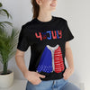 Patriotic Red, White and Blue Sweater T-shirt for the 4th of July Short Sleeve T-Shirt