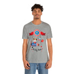 Oh My Stars! Chipmunk and Fireworks 4th of July Short Sleeve T-Shirt