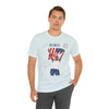 The Joy of Being Patriotic Lady Celebrating the Land of the Free 4th of July Short Sleeve T-Shirt