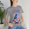 Thumbs Up Patriotic Gnome Celebrating the 4th of July Short Sleeve T-Shirt