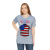 Patriotic Red, White and Blue Casual Shirt 4th of July Short Sleeve T-Shirt