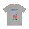 Happy Independence Day Red, White and Blue Cowboy Boots 4th of July Short Sleeve T-Shirt