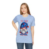 Home of the Brave Patriotic Gnome 4th of July Short Sleeve T-Shirt