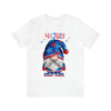Home of the Brave Patriotic Gnome 4th of July Short Sleeve T-Shirt
