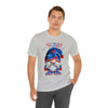 Home of the Brave Patriotic Gnome 4th of July Short Sleeve T-Shirt