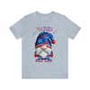 Home of the Brave Patriotic Gnome 4th of July Short Sleeve T-Shirt