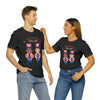 Patriotic and Brave Boys Celebrating 4th of July Short Sleeve T-Shirt