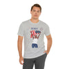 The Joy of Being Patriotic Lady Celebrating the Land of the Free 4th of July Short Sleeve T-Shirt