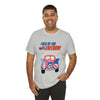 Fired Up for Freedom Gnomes and Trucks 4th of July Short Sleeve T-Shirt