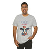 Mother Moo Cow Patriotic 4th of July Short Sleeve T-Shirt