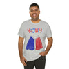 Patriotic Red, White and Blue Sweater T-shirt for the 4th of July Short Sleeve T-Shirt