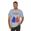 Patriotic Red, White and Blue Sweater T-shirt for the 4th of July Short Sleeve T-Shirt