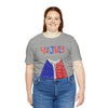 Patriotic Red, White and Blue Sweater T-shirt for the 4th of July Short Sleeve T-Shirt