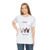 Adorable Patriotic Bunnies Celebrating the 4th of July Short Sleeve T-Shirt