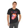 Patriotic Lips Being Funny on the 4th of July Short Sleeve T-Shirt