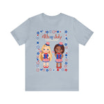 4th of July Patriotic Girls Short Sleeve T-Shirt