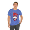 Patriotic Gnome Showing Love on the 4th of July Short Sleeve T-Shirt