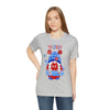 Patriotic Gnome Celebrating the 4th of July Short Sleeve T-Shirt
