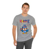 Home is Where the Heart Is Patriotic Eagle 4th of July Short Sleeve T-Shirt
