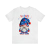 Home of the Brave Patriotic Gnome 4th of July Short Sleeve T-Shirt
