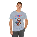 Cool Patriotic Little Bird on the 4th of July Short Sleeve T-Shirt