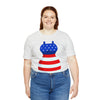 Patriotic Red, White and Blue Formal Dress 4th of July Short Sleeve T-Shirt