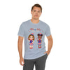 Celebrate With Us Patriotic Girls 4th of July Short Sleeve T-Shirt