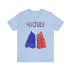 Patriotic Red, White and Blue Sweater T-shirt for the 4th of July Short Sleeve T-Shirt