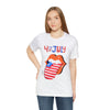 Patriotic Lips Being Funny on the 4th of July Short Sleeve T-Shirt
