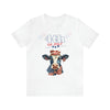 Mother Moo Cow Patriotic 4th of July Short Sleeve T-Shirt