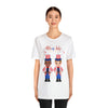 Patriotic and Brave Boys Celebrating 4th of July Short Sleeve T-Shirt