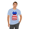 Patriotic Red, White and Blue Formal Dress 4th of July Short Sleeve T-Shirt