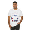 Land of the Free Gnomes Celebrating the 4th of July Short Sleeve T-Shirt