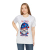 Home of the Brave Patriotic Gnome 4th of July Short Sleeve T-Shirt