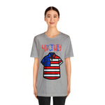 Patriotic Red, White and Blue Casual Shirt 4th of July Short Sleeve T-Shirt