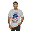 Home of the Brave Patriotic Gnome 4th of July Short Sleeve T-Shirt