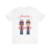 Patriotic and Brave Boys Celebrating 4th of July Short Sleeve T-Shirt