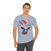 Mother Moo Patriotic USA Cow 4th of July Short Sleeve T-Shirt